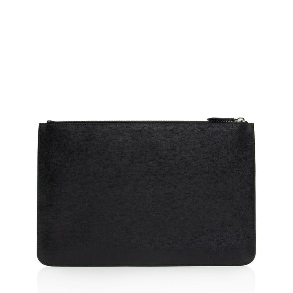 Fendi Studded Leather Mink Karlito Zip Pouch - Picture 3 of 9